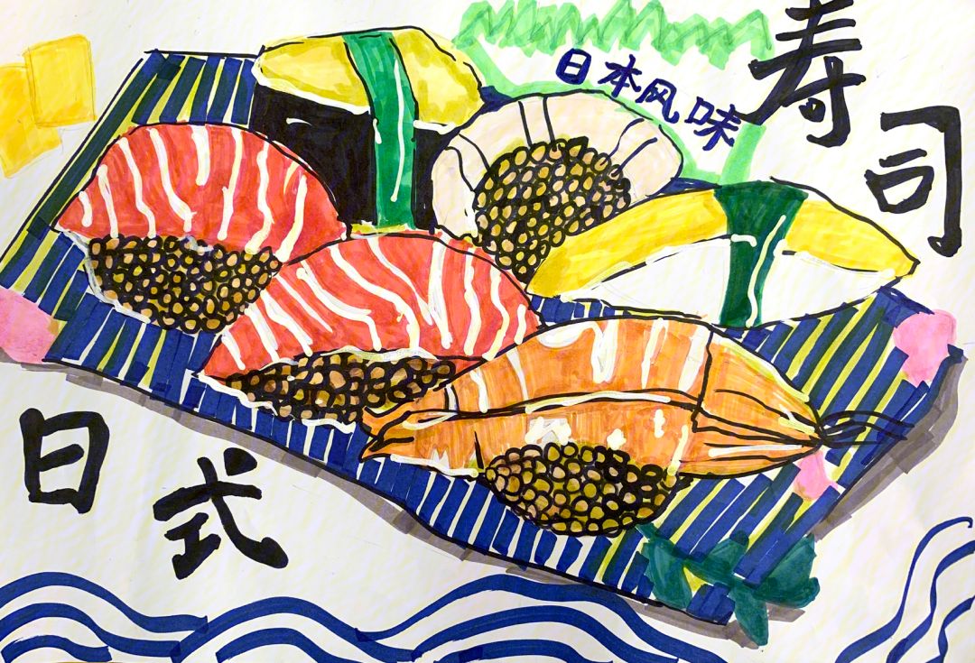 用寿司呈现节日的创意美学